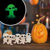 Glow in the Dark Alien Figurines for Kids - 25 Pcs Small Halloween Party Favors Fillers Goodie Bag Classroom Prizes Pinata Stuffers Halloween Toys Bulk Gifts for Kids - Vending Machine Toy Easter Toys