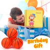 Shindel 6PCS Mini Basketballs, Inflatable Basketball Rubber Basketballs with Pump for Over Door Mini Hoop for Kids Adults Indoor Outdoor Play, Birthday Goodie Bag Stuffers, Party Favors
