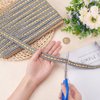 FINGERINSPIRE Gray Braid Trim 5/8" X 12.5 Yards Polyester Ribbon Woven Gimp Fringe Trim for Costume DIY Crafts Sewing Jewelry Making Home Decoration
