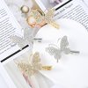 PAGOW 6PCS Butterfly Hair Clips Rhinestone Barrettes Crystal Metal Alligator Bobby Pins Accessories for Women Girls (Gold,Sliver)