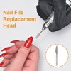 PAGOW 15 Pcs Nail File Replacement Head Refills Set for Finishing Salon Electronic Manicure