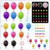 Amandir Glow in the Dark Party Decorations, 119Pcs 80S Disco Rainbow Balloon Arch Garland Kit with UV Neon Luminous Fluorescent Balloons 9.8ft Streamer Garland for Back to 80S 90S Prom Birthday Decor