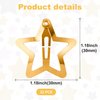 Isslly 32PCS Cute Star Hair Clips for Women, Gold Metal Star Hair Snap Barrettes, Non Slip Hair Accessories for Women, Girls for Daily Use, Parties