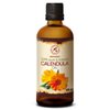 Calendula Oil 3.4 Fl Oz (100ml) - Calendula Officinalis Flower Extract – Infused - Almond Oil Base - 100% Pure & Natural - Marigold Oil – Benefits for Skin, Nails, Hair, Face, Body