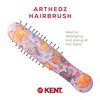 Kent ARTH1 Baby Hair Brush, Hair Brush for Kids, Small Brushes for Hair and Travel Brush Hair Detangler with Non-Scratch Nylon Bristles for Gentle Detangling Arthedz (Mischievous Cats Pattern)