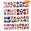 8 Sheets (79PCS) Boxing Gloves Temporary Tattoo Theme Birthday Party Decorations Favors Supplies Decor Stickers for Boys Girls Kids Gifts Classroom School Prizes Rewards