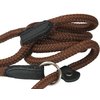 Dogs My Love Nylon Rope Slip Dog Lead Collar and Leash British Style 4ft Long (Medium: 3/8" (8mm), Brown)