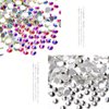 DIAO79NI Rhinestones 1440pcs SS3 Glass Nail Art Crystal Clear White Flatback Gemstones for Crafts Nails Makeup Bags and Shoes Decoration（SS3, Clear White）