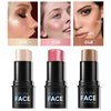 3Pcs Cream Contour Stick Makeup Kit,Create Face Contour,Highlighter Stick,Blush stick for Sculpt the Cheeks,Bronzer Contour Sticks,Waterproof and Long-lasting Contour makeup set,Non-greasy（02#05#06#）