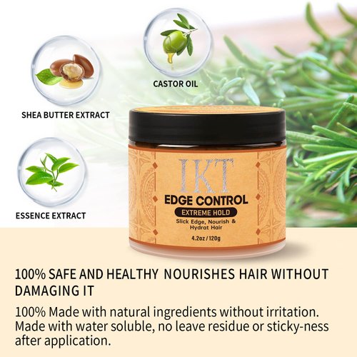 SUOFEIYA Edge Control for Women, Non-greasy Edge Control Smoother Extra Hold Edge Tamer, No Flaking＆ No White Residue, For All Hair Types 4.2Oz