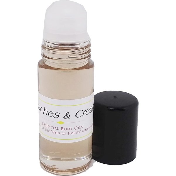 TCEShop Peaches & Cream Scented Body Oil Fragrance [Roll-On - Brown - 1 oz.] - ID#116359