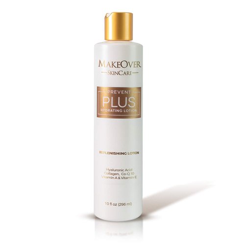 MakeOver SkinCare Prevent Plus Hydrating Lotion Replenishing lotion Stretch Marks & Scar Prevention Vitamin A & E, CoQ0 Hyaluronic acid, Collagen, 1.0 Fl Oz