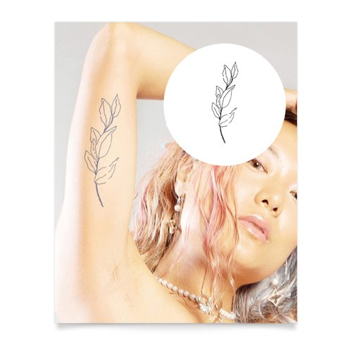 Inkbox Temporary Tattoos, Semi-Permanent Tattoo, One Premium Easy Long Lasting, Water-Resistant Temp Tattoo with For Now Ink - Lasts 1-2 Weeks, Long Lost, 6 x 3 in