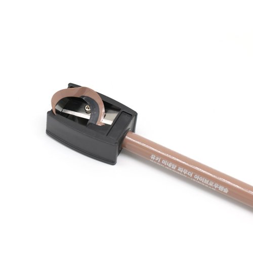 Eyebrow Pencil by YUKImarket | Professional Mineral Powder with Brush and Sharpener 6 colors 0.04oz (NO.1 Light Beige)