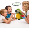 9'' Cute Talking Parrot Repeats What You Say Electronic Interactive Plush Toy Stuffed Animal Record Parrot Waving Wings Funny Bird Toys for Children Girls Boys Best Xmas Gift (Green Parrot)