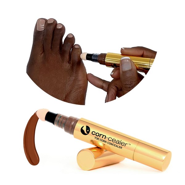CORN-CEALER | Toe Makeup That Instantly Hides Toe Corns | Water Resistant | Foot Care | Body Makeup | Scar Makeup | Tattoo Cover up | (Shade MOCHA)