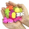 80 PCS Squishy Colorful Animals Toy Touch Sensory Stress Relief Goodie Bag Classroom Prizes Birthday Gifts for Boys and Girls