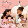 Lullababy – 9-Pc Baby Doll Changing Set – Diaper, Baby Wipes & Stacking Rings – 14-inch Baby Doll Accessories – Pretend Play – Toys for Kids Ages 2 & Up – Baby Doll Play & Care Set