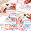 Toysbutty Christmas Slime Kit,2 Pack Scented Cloud & Clear Slime for Kids,Slime Kits with Santa Claus Charm, Soft Stretchy Advent Calendar 2024,Slime Party Favors for Girls,Holiday, Classroom Gifts