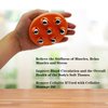 AICNLY Hand Roller Massager for Cellulite Massage, Deep Tissue Massage Ball for Back, Neck, Foot, Shoulder, Thighs Pain Relief, Massage Gloves for Hands with 7 360-degree Metal Roller