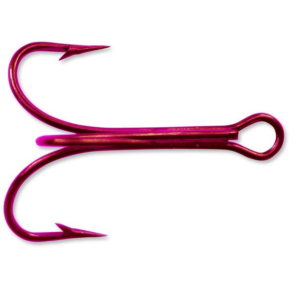 Mustad 3551 Classic Treble Standard Strength Fishing Hooks | Tackle for Fishing Equipment | Comes in Bronz, Nickle, Gold, Blonde Red, [Size 14, Pack of 25]