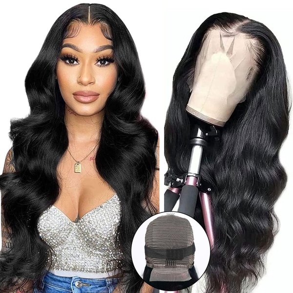 DULTEV Body Wave Lace Front Wigs Human Hair 13x4 HD Lace Front Wig Human Hair Pre Plucked Body Wave Glueless Wigs Human Hair for Women