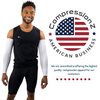 CompressionZ Compression Arm Sleeves for Men & Women UV Protection (White, XL)
