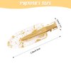 No Bend Hair Clips 12Pcs/6cards No Crease Hair Clips Gold Glitter Bridesmaid Proposal Gift Hair Clip for Makeup Styling Hair accessories Hair Setting Clips for Bangs Hair Clips