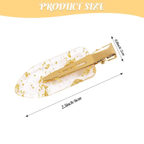 No Bend Hair Clips 12Pcs/6cards No Crease Hair Clips Gold Glitter Bridesmaid Proposal Gift Hair Clip for Makeup Styling Hair accessories Hair Setting Clips for Bangs Hair Clips