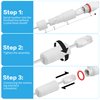 YACSEJAO 12V Passive PoE Injector and PoE Splitter Kit,2 Pair RJ45 Waterproof Passive Power Over Ethernet DC PoE Adapter Connector Cables(White)