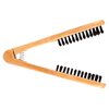 Hair Straightening Comb, Professional Hairdressing Comb Double Brushes with Wood Handle Anti Static Hair Straightener Tool for Home Salon Hair Styling Daily Maintenance