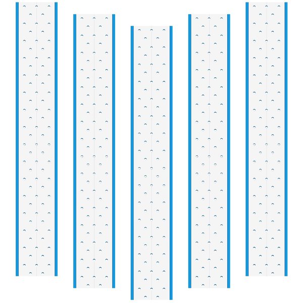 Joez Wonderful 5 Sheets Double-Sided Wig Tape with Hole, Waterproof Toupee Tape for Lace Wigs, Breathability Lace Glue Adhesive Tape for Hair Pieces Hair Extension