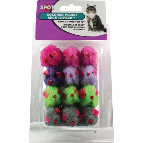 Cat Toy With Catnip, Plus Mice, 12-Pk.