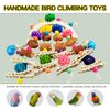 Kewkont Bird Toys Parrot Toys Natural Corncob Wooden Mango Solid Chew Toys for Small and Medium Parrots, African Grey Parrots, Cockatiels, Poodles, Sun Parrots, Lovebirds