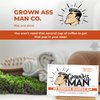 Grown Ass Man Co. - Solid Shampoo Bar Rich Lather 3 in 1: Hair, Beard & Body Wash - Plastic Free & Eco-Friendly, Natural & Organic Clean for All Hair Types, 4oz Bar (Mister Sunshine, Single)