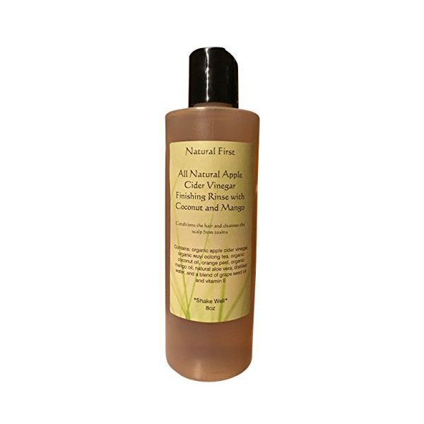Natural First Organic Apple Cider Vinegar Finishing and Conditioning Rinse w/Coconut and Mango