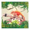 Reptile Theme Party Napkins, 40PCS Reptile Napkins Disposable, Jungle Lizard Party Supplies Birthday Decorations, Lizard Party Dinner Paper Napkins for Wedding, Theme Party, Birthday, 6.7 Inch
