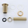 RANDOM Brushed Gold Sink Drain Stopper without Overflow Bathroom Pop Up Drain Faucet Assembly Stopper for Vessel Vanity Sink Solid Brass RD83001BG.