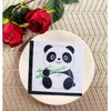 80 Pcs Black White Panda Birthday Party Supplies, Disposable Tableware Set with Panda Dinner Plates Dessert Plate Napkin and fork for Kids Baby Shower Birthday Decorations, Serves 20 Guests