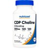 Nutricost CDP Choline (Citicoline) 300mg, 120 Vegetarian Capsules - Non-GMO, Vegetarian Friendly, Gluten Free