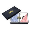 Copag 1546 Design 100% Plastic Playing Cards, Poker Size (Standard) Red/Blue (Regular Index, 1 Set)