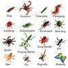 BOHS Bug Play Figures, Realistic Insect Toys for Educational Projects - 16 Pcs, 2-3 Inch in Length - Perfect Party Favors, Birthday Cake Stand