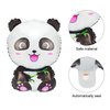 8 Pieces Panda Balloons Cartoon Panda Shaped Foil Balloons Zoo Animal Balloons Panda Party Supplies Happy Birthday Panda Balloons for Kids Jungle Animals Theme Birthday Party Decors