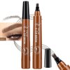 Generic 2pcs Light Brown Makeup Eyebrow Pencil,Microblading Eyebrow Tattoo Pencil，Suitable For Girls
