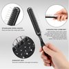Wig Brush Set, Stainless Steel Wire Bristle Brush for Synthetic Hair, Portable Brush and Combs for Human Hair Wigs and Extensions