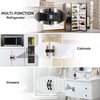 Child Safety Refrigerator Door Lock Multi-Functional French-Door Fridge and Cabinet Locks Multi Use Baby Kids Cabinets Latches (Regular)