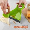 Full Circle Cleaning, Tiny Team Mini Brush & Dustpan Set, Green