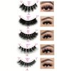 Ellazzle False Eyelashes 20 Pairs Mink Eyelashes Wispy Lashes 15mm Natural Looking Eyelashes(H1)