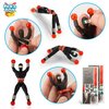 PICK A TOY 24 Sticky Wall Climbing Black Ninjas with DIY Costume Stickers – Fun Stretchy Window Crawlers, Xmas Stocking Stuffers Birthday Party Favors for Kids