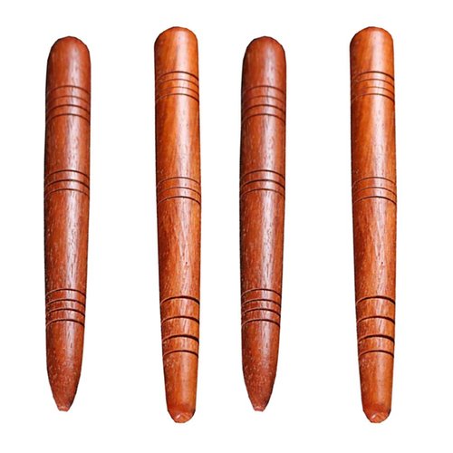 EXCEART 4Pcs Manual Acupressure Pen Wooden Thai Massage Stick Rod Deep Tissue Massage Tool Trigger Point Relief Pain Therapy Tools Full Body Relaxing Gifts